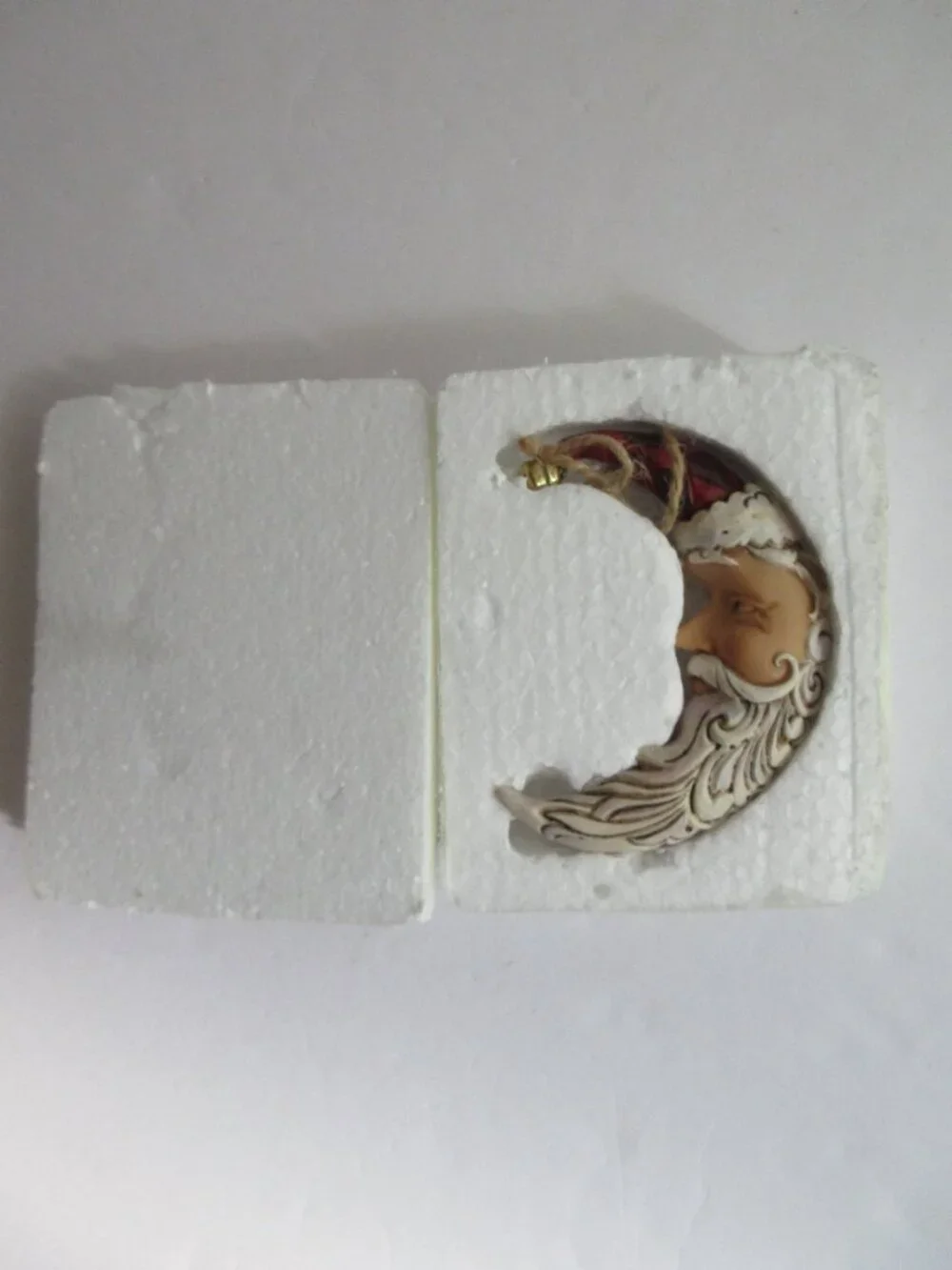 Jim Shore Figurine Santa Crescent Moon Christmas Ornament ~ 2010 4017606 in Box